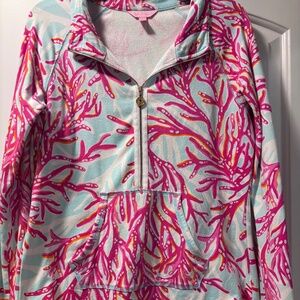 Lilly Pulitzer Skipper Popover in Underwater Escape Print in Medium